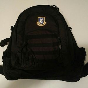 Large Military Tactical Backpack, 72 Hr Black Travel Bag, Great Used Condition